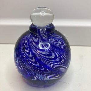 1987 Vintage Art Glass Perfume Bottle Signed Susan Mueller Maytum Studios